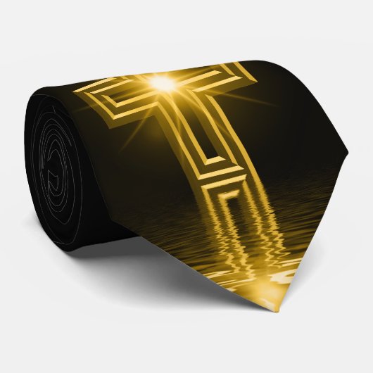 宗教十字の精神的な首のタイ ネクタイ (ロール)