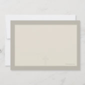 宗教十字の透かしはNotecard感謝していしています サンキューカード (裏面)