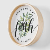 宗教十字信仰バイブル聖句 壁時計 (傾斜)