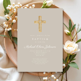 宗教十字架トープの台本ボーイバプテスマ 招待状