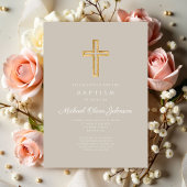 宗教十字架トープの台本ボーイバプテスマ 招待状