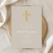 宗教十字架トープの台本ボーイバプテスマ 招待状