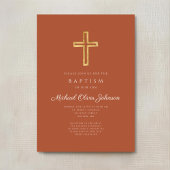 宗教十字架兵馬俑バプテスマ 招待状