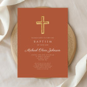 宗教十字架兵馬俑バプテスマ 招待状