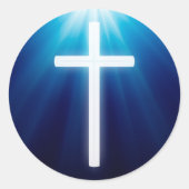 宗教十字架 |クリスチャン ラウンドシール (正面)