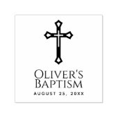 宗教十字洗礼《キリスト教》洗礼式や命名式名前をカスタムする セルフインキングスタンプ (デザイン)