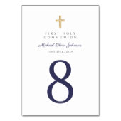 宗教十字海軍ブルーボーイファースト聖餐式 テーブルナンバー (正面)