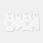 宗教十字緑の男の子ファースト・コミュニオン フェイバーボックス (折り畳みなし)