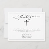 宗教十字葬儀サンキューカード サンキューカード (正面)