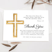 宗教十字葬式 サンキューカード