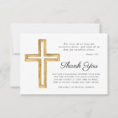 宗教十字葬式 サンキューカード (正面)