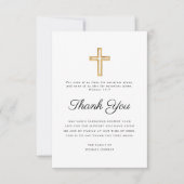 宗教十字葬式 サンキューカード (正面)
