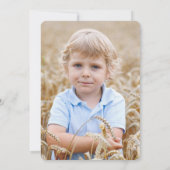 宗教単にモダンな最初に聖餐式の写真 招待状 (裏面)