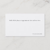 宗教名刺 予約カード (裏面)