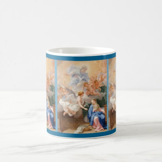 宗教告知によって聖母マリアの賛美される天使 コーヒーマグカップ (中央)