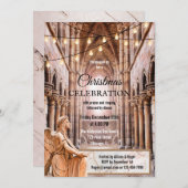 宗教大聖堂アンゲリッククリスマスお祝い 招待状 (正面/裏面)