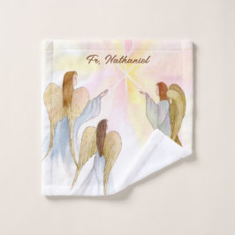 宗教天使パーソナライズされた ウォッシュタオル