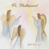 宗教天使パーソナライズされた シール (正面)