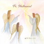 宗教天使パーソナライズされた シール (正面)