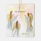 宗教天使パーソナライズされた セラミックオーナメント (左)