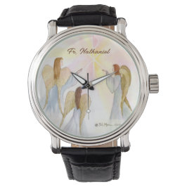 宗教天使パーソナライズされた 腕時計