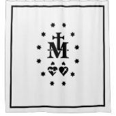 宗教奇跡的メダル シャワーカーテン (正面)