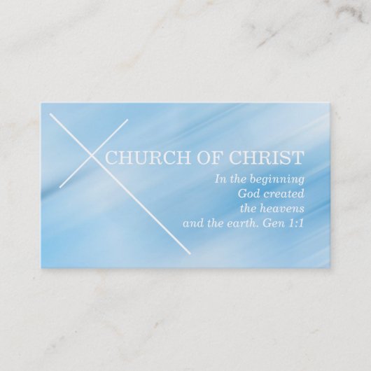 宗教宗教キリスト教牧師キリスト教 名刺 (正面)