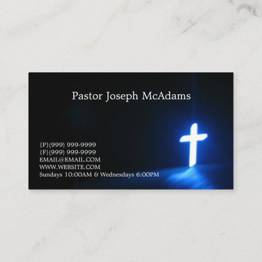 宗教宗教キリスト教牧師キリスト教 名刺 (裏面)