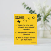 宗教定義はがき ポストカード (スタンド正面)