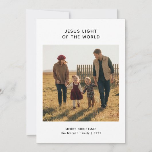 宗教家の光の世界の家族写真 シーズンカード (正面)
