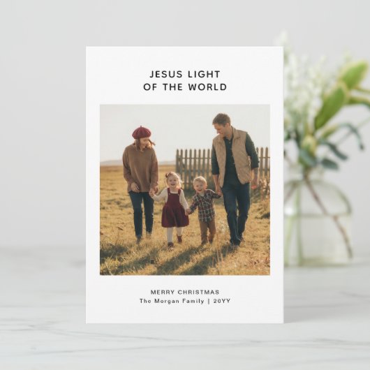 宗教家の光の世界の家族写真 シーズンカード (スタンド正面)
