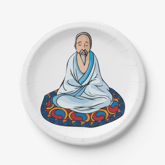 宗教家めい想の紙プレート ペーパープレート (正面)