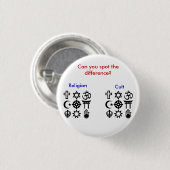 宗教対嵩拝 缶バッジ (正面&裏面)