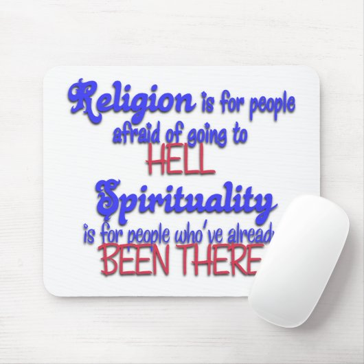 宗教対精神性 マウスパッド (マウス)