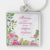 宗教専門職ピンクローズ修道会 キーホルダー (正面)