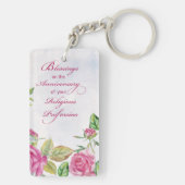 宗教専門職ピンクローズ修道会 キーホルダー (裏面)