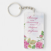 宗教専門職ピンクローズ修道会 キーホルダー (正面)