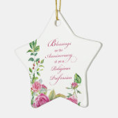 宗教専門職ピンクローズ修道会 セラミックオーナメント (左)