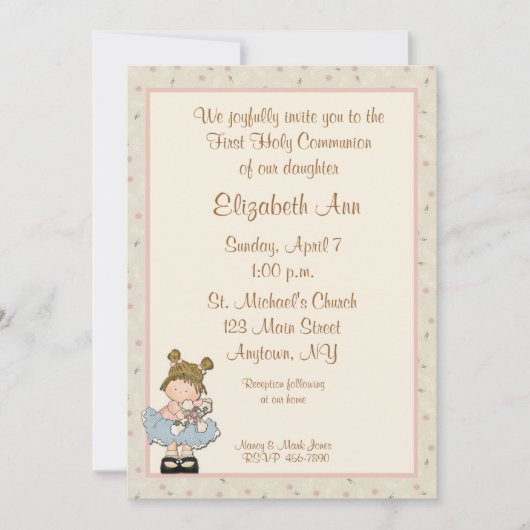 宗教少女十字架 招待状 (正面)