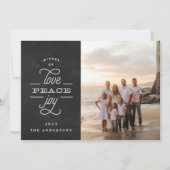 宗教平和ラブジョーチョーククリスマスフォト シーズンカード (正面)