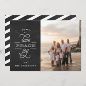 宗教平和ラブジョーチョーククリスマスフォト シーズンカード (正面/裏面)