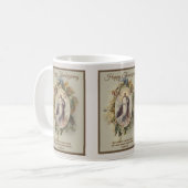宗教幸せな感謝祭によって賛美される聖母マリア コーヒーマグカップ (正面左)