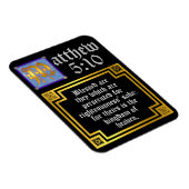 宗教引用文マシュー5金ゴールド照明文字 マグネット (右側)