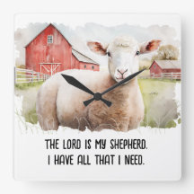 宗教引用文付水彩羊