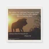 宗教引用文 スタンダードカクテルナプキン (正面)