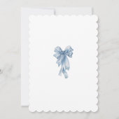 宗教彼女は結び目のブライダルシャワー 招待状 (裏面)