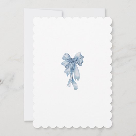 宗教彼女は結び目のブライダルシャワー 招待状 (裏面)