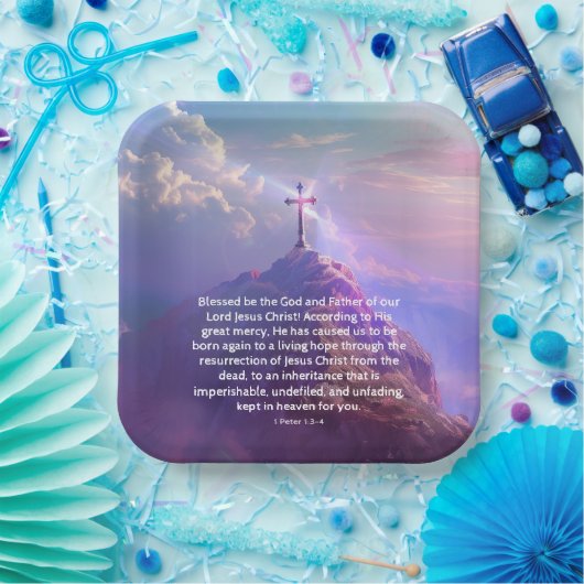 宗教復活デイクロスパーティー ペーパープレート (パーティー)