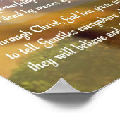 宗教復活祭のポスター – イエス – 彼は復活した ポスター (角)