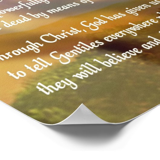 宗教復活祭のポスター – イエス – 彼は復活した ポスター (角)